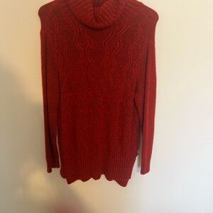 Sonoma Red Cowl Neck Sweater